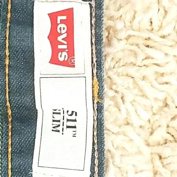 Levi's 511 straight leg slim jeans Size 18R - Picture 4 of 5